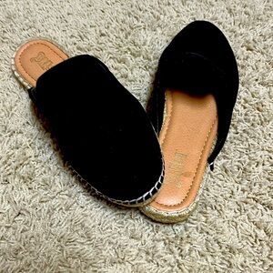 Black slip in mules/sandals size 8.5 used great condition